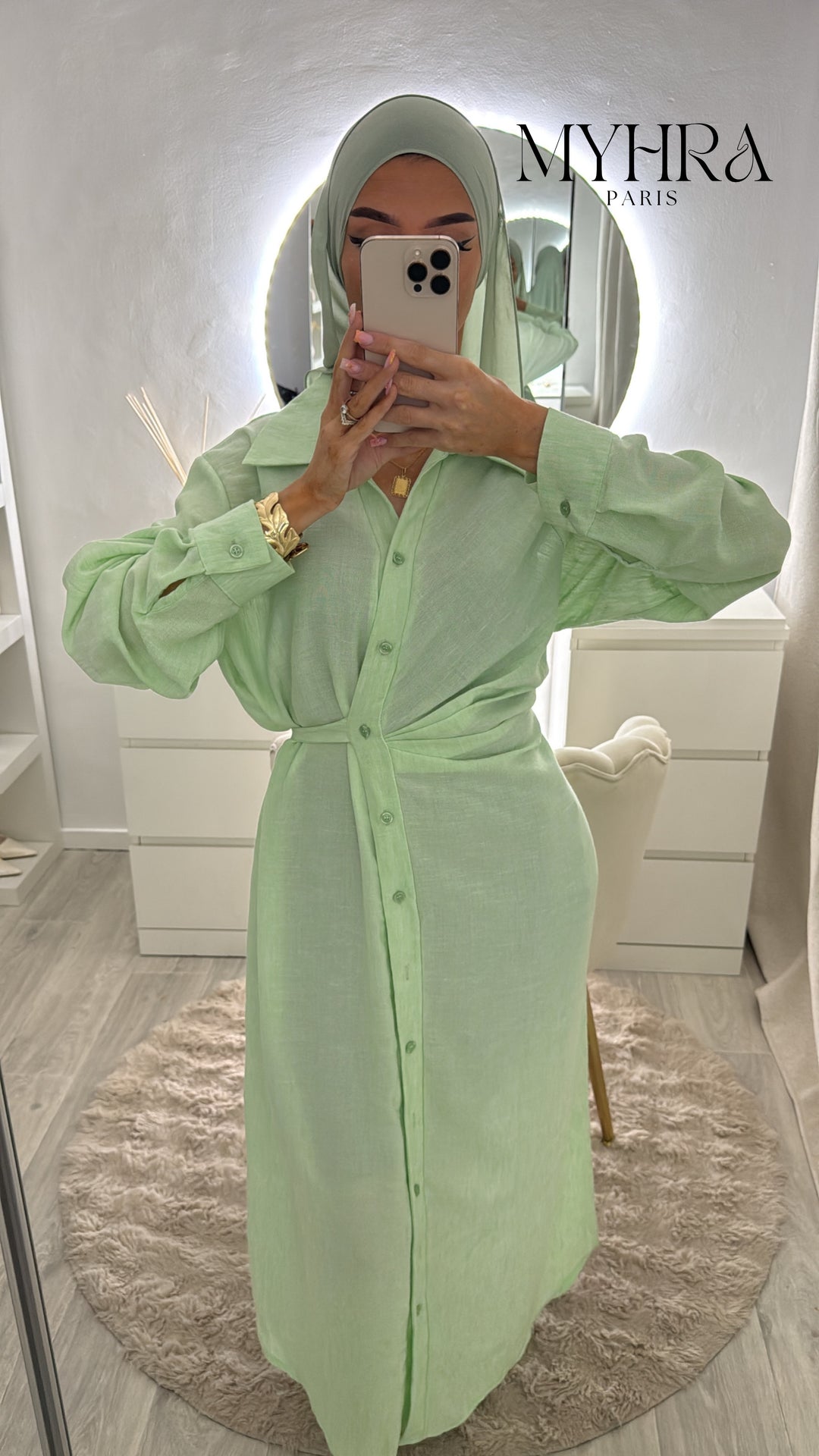 Robe Sofia verte