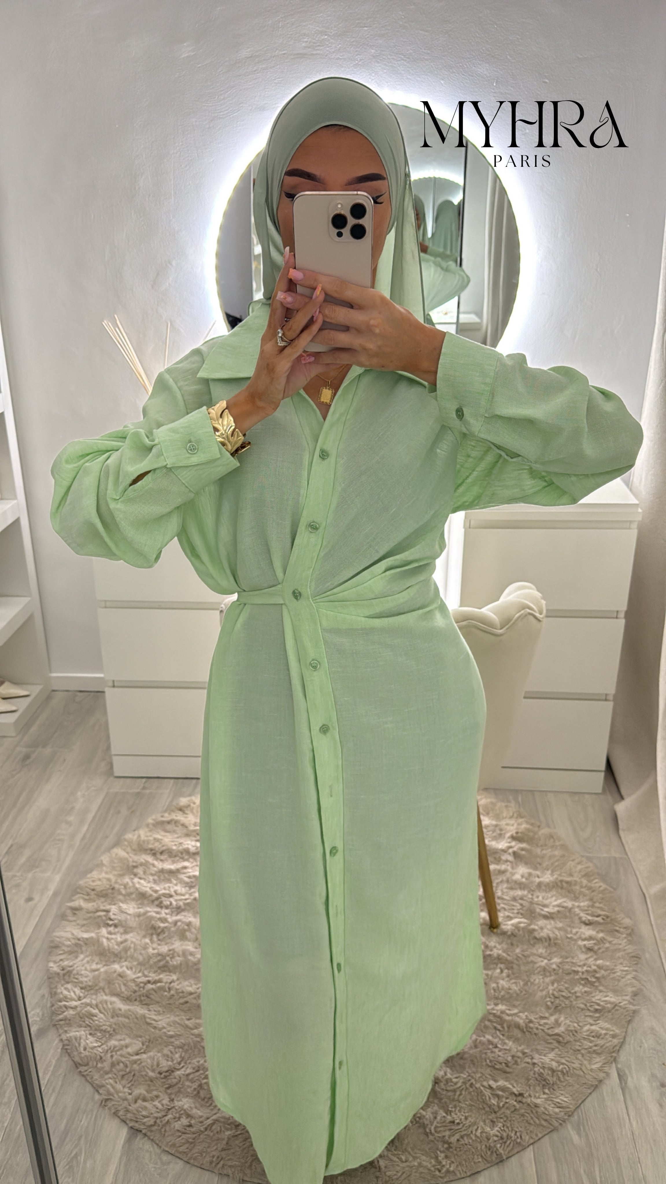 Robe Sofia verte