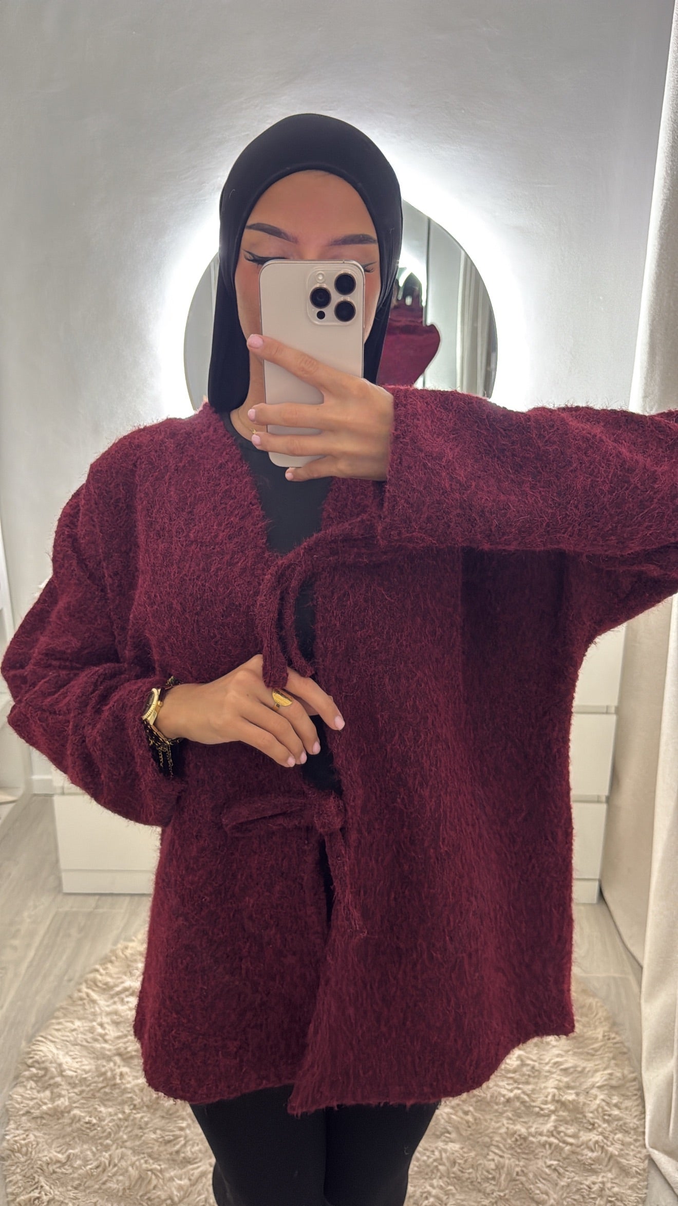 Pull Isra bordeau