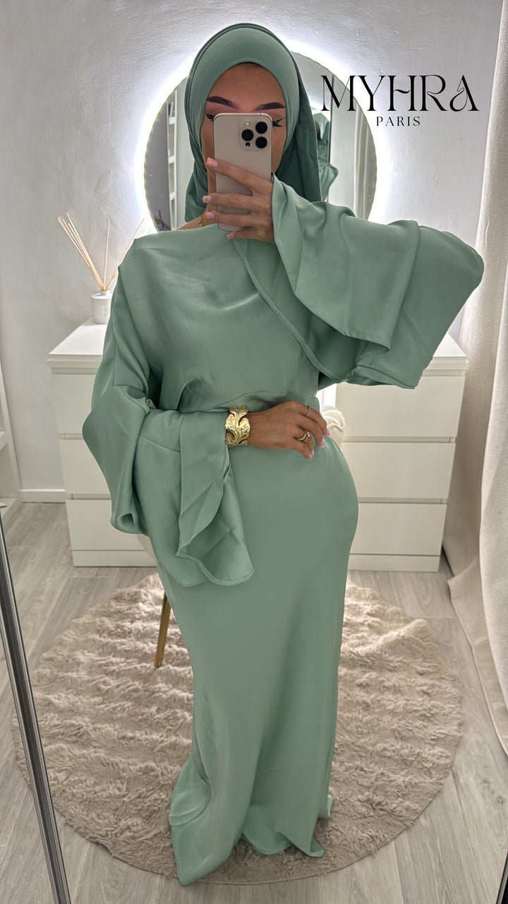 Robe neyssa vert d’eau