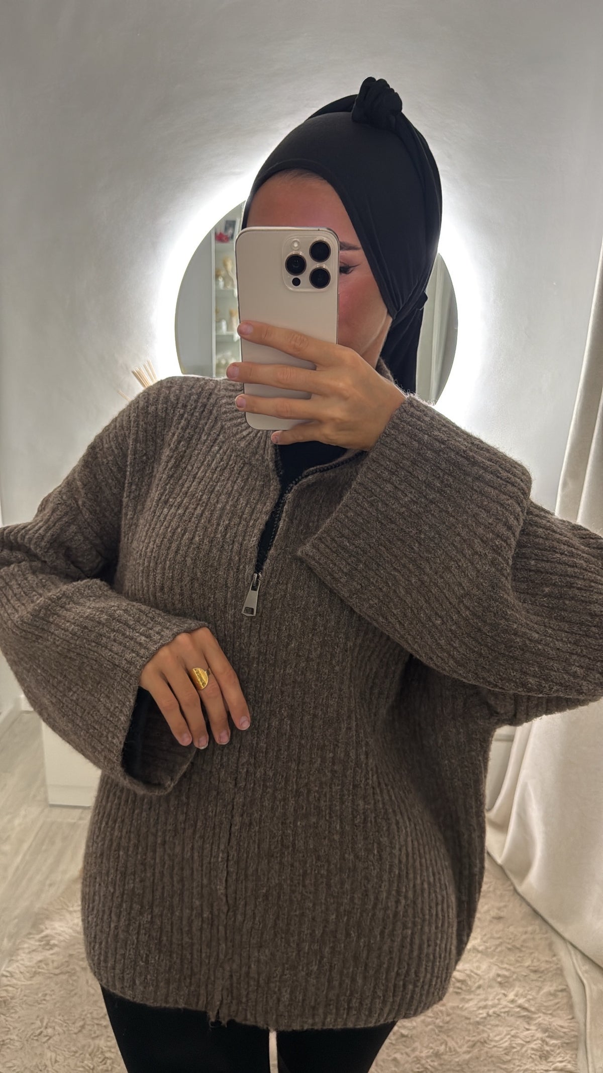 Gilet Lilia marron