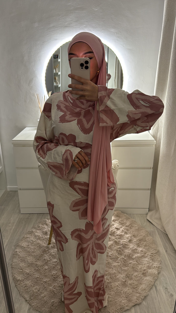 robe flora Rose