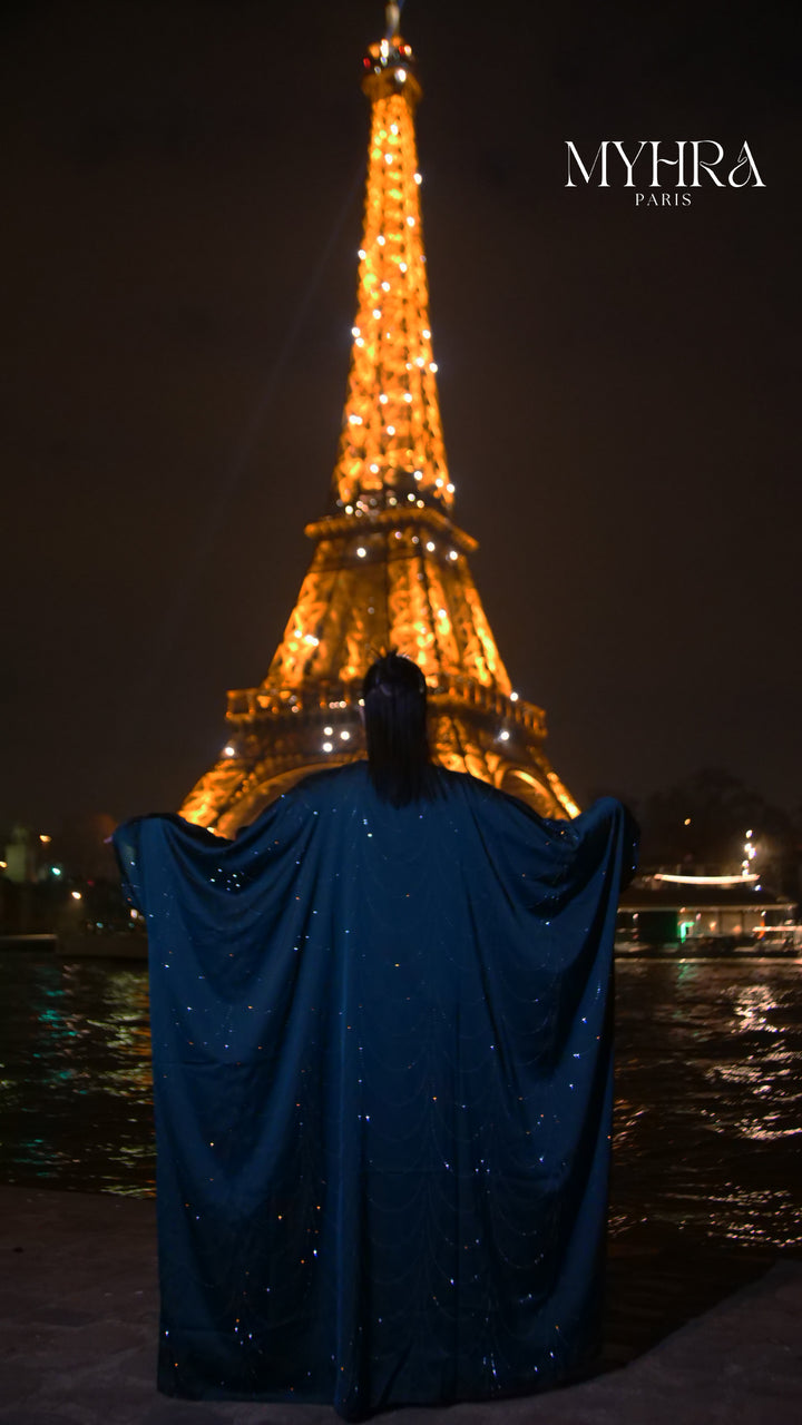 Robe AMIRA bleu canard