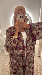 Kimono Nayla bordeau
