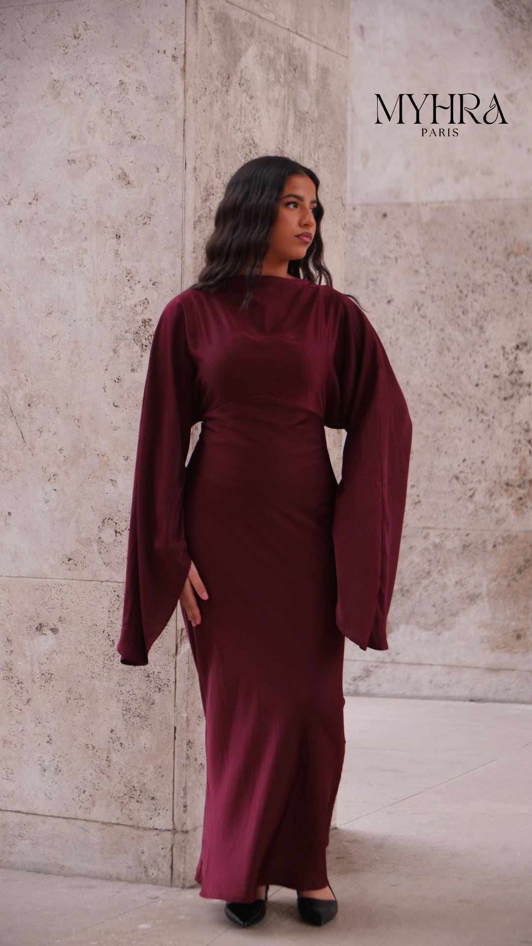 Robe neyssa bordeau