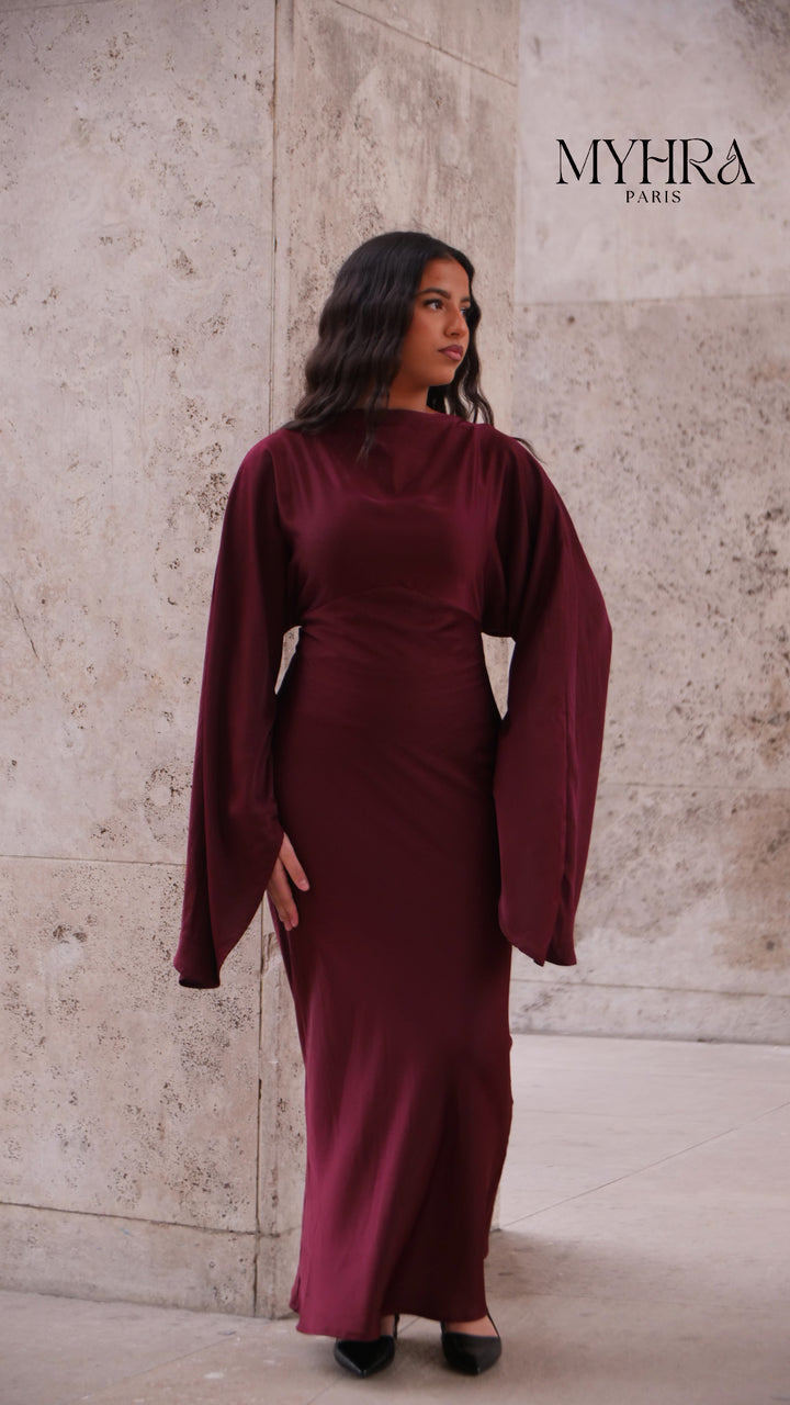 Robe neyssa bordeau