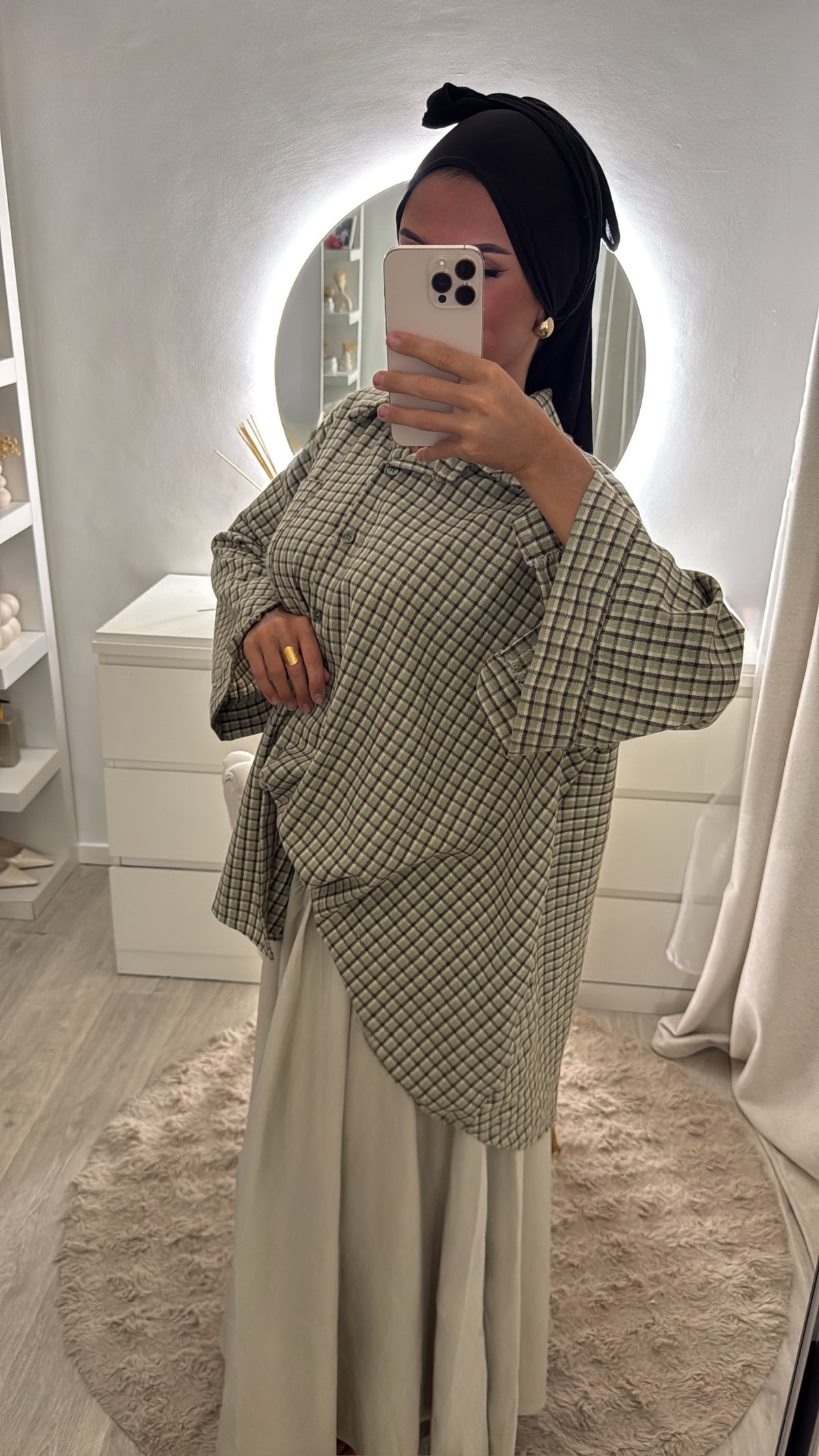 Jupe longue beige