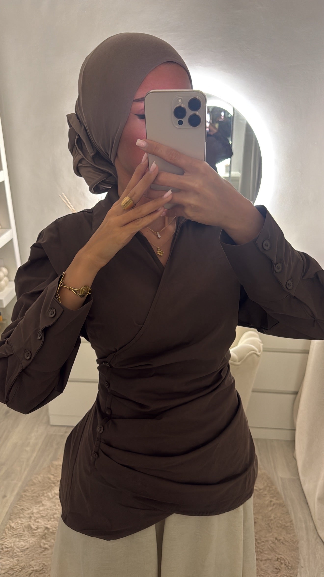 Chemise Ihsan Marron