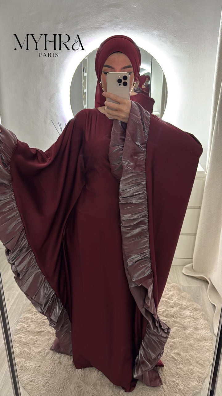 Robe Esma bordeau