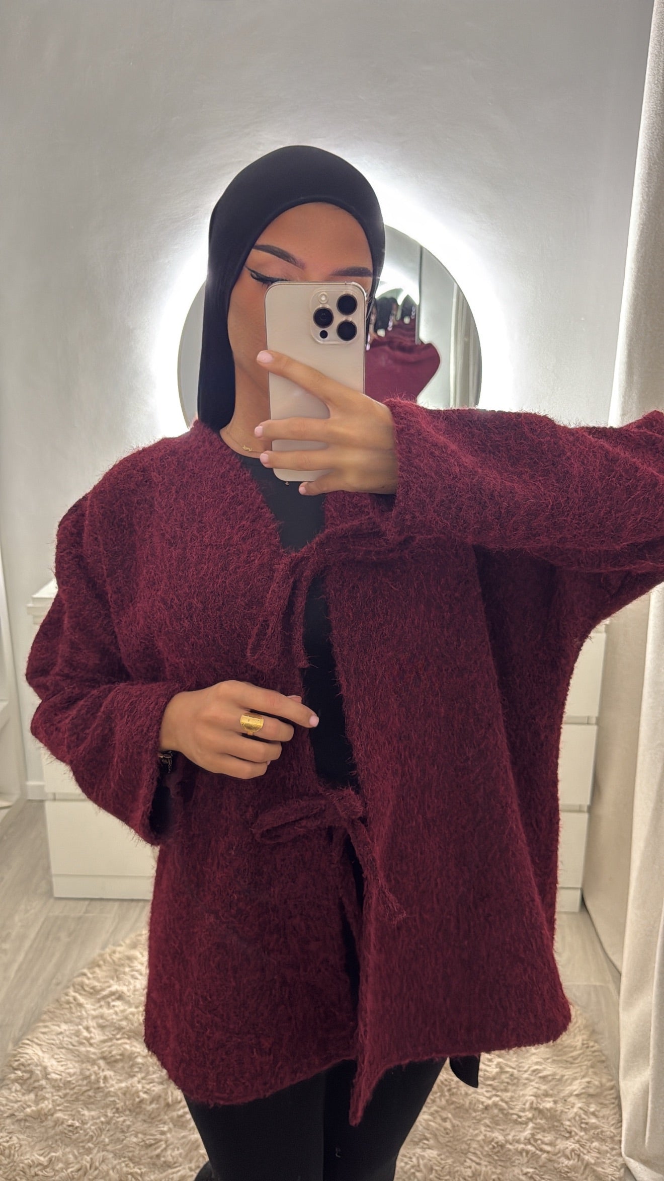 Pull Isra bordeau