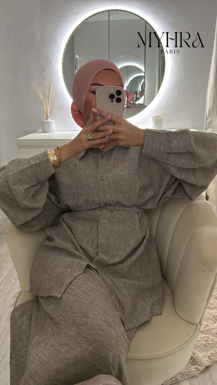 ensemble Isleym taupe