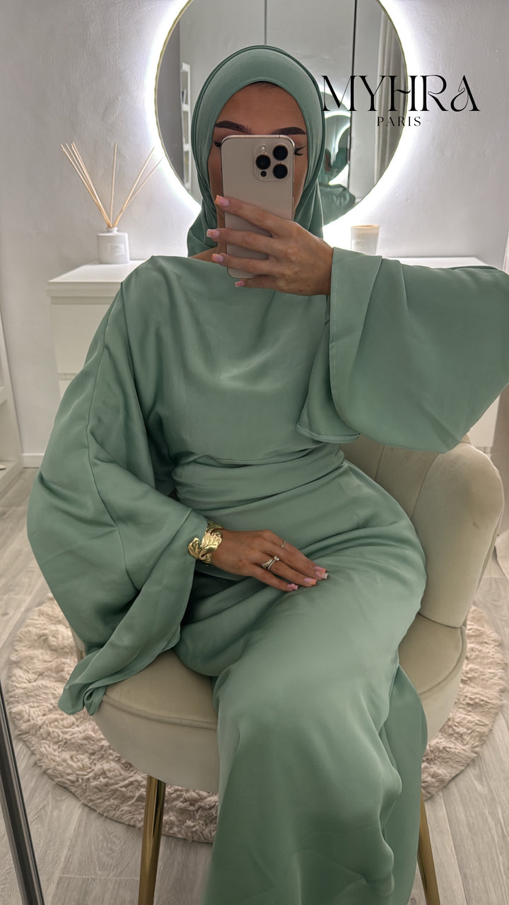Robe neyssa vert d’eau