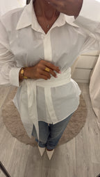 Chemise à nouer Blanche