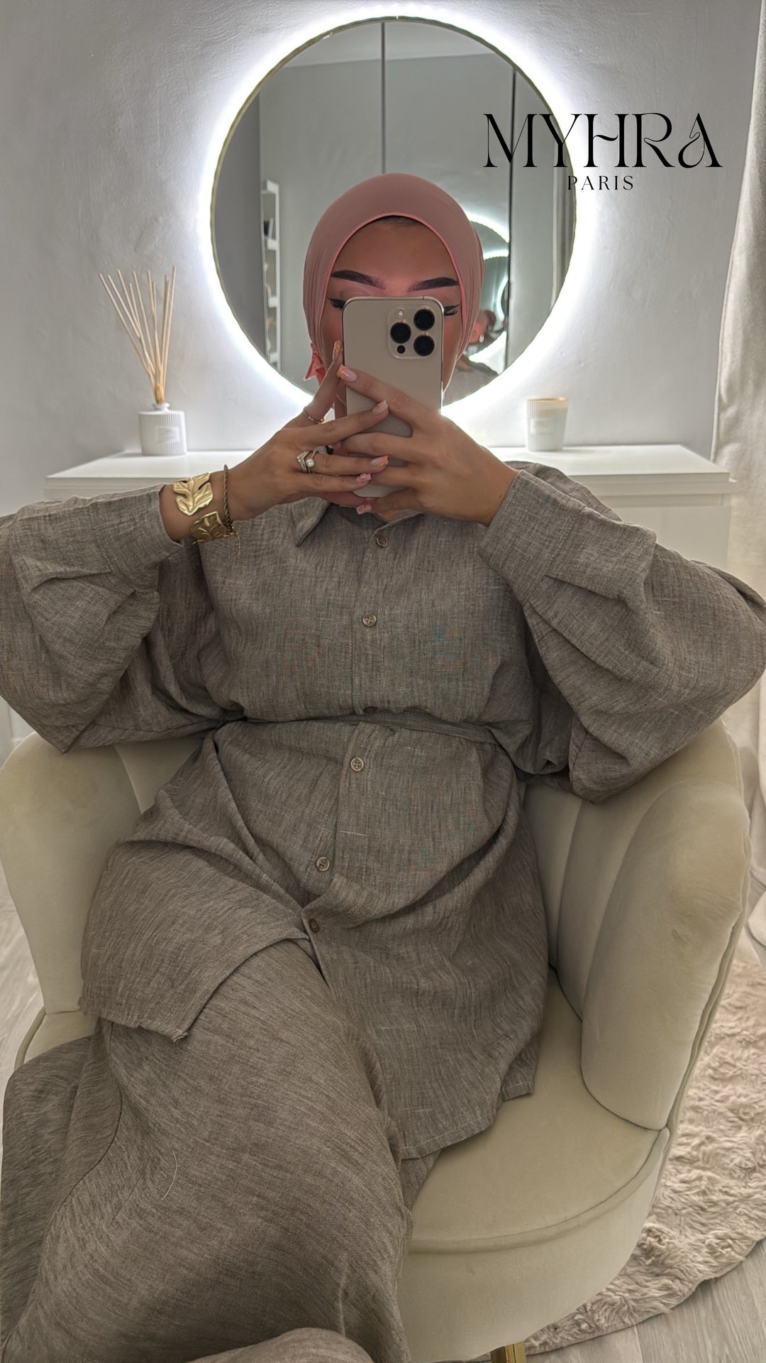 ensemble Isleym taupe