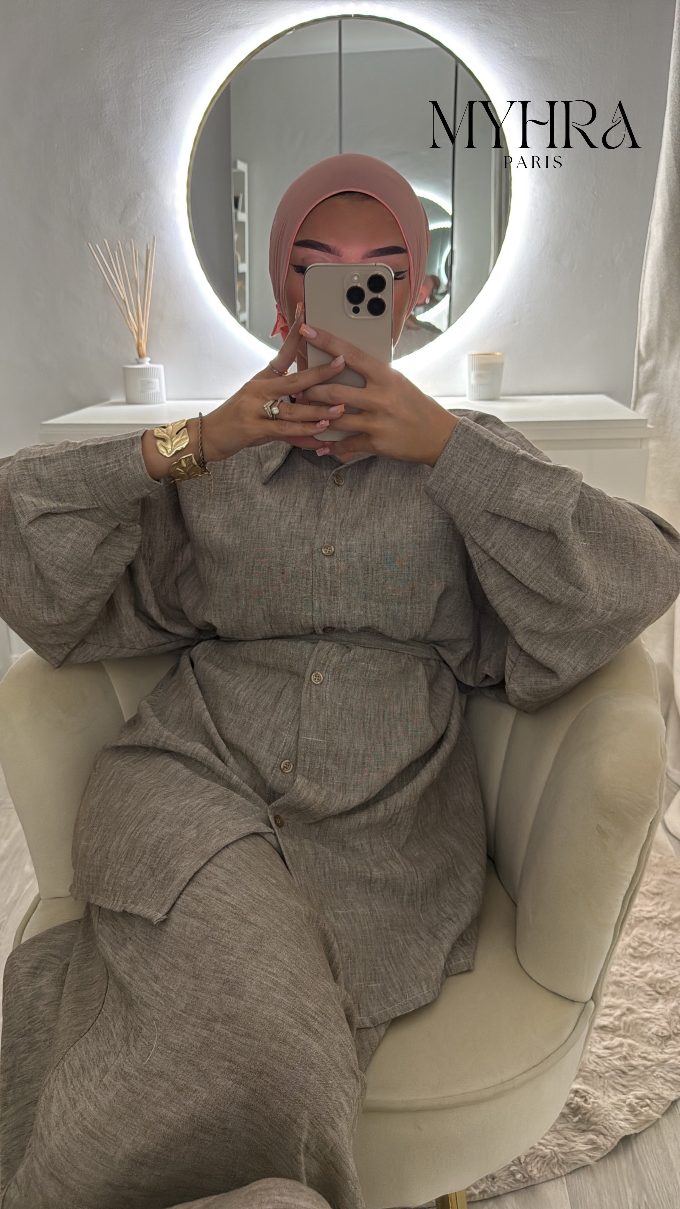 ensemble Isleym taupe