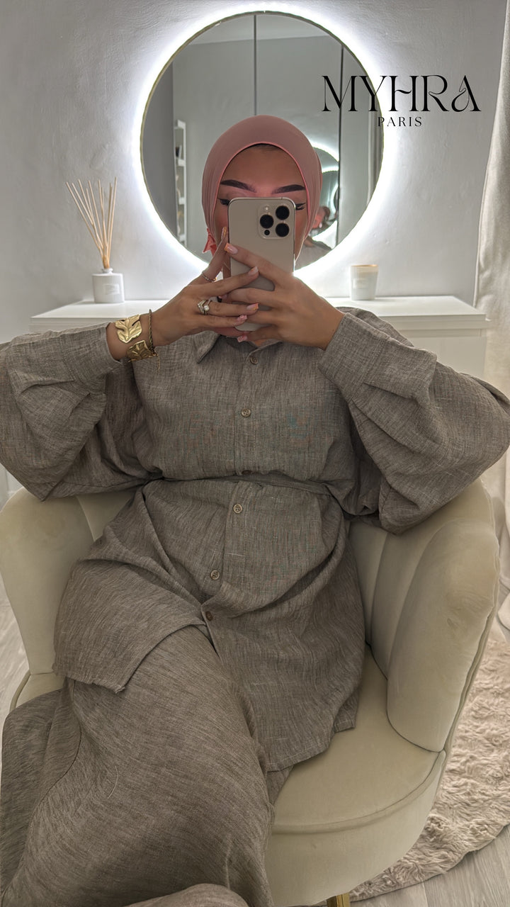 ensemble Isleym taupe