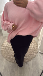 Jupe en maille Noir