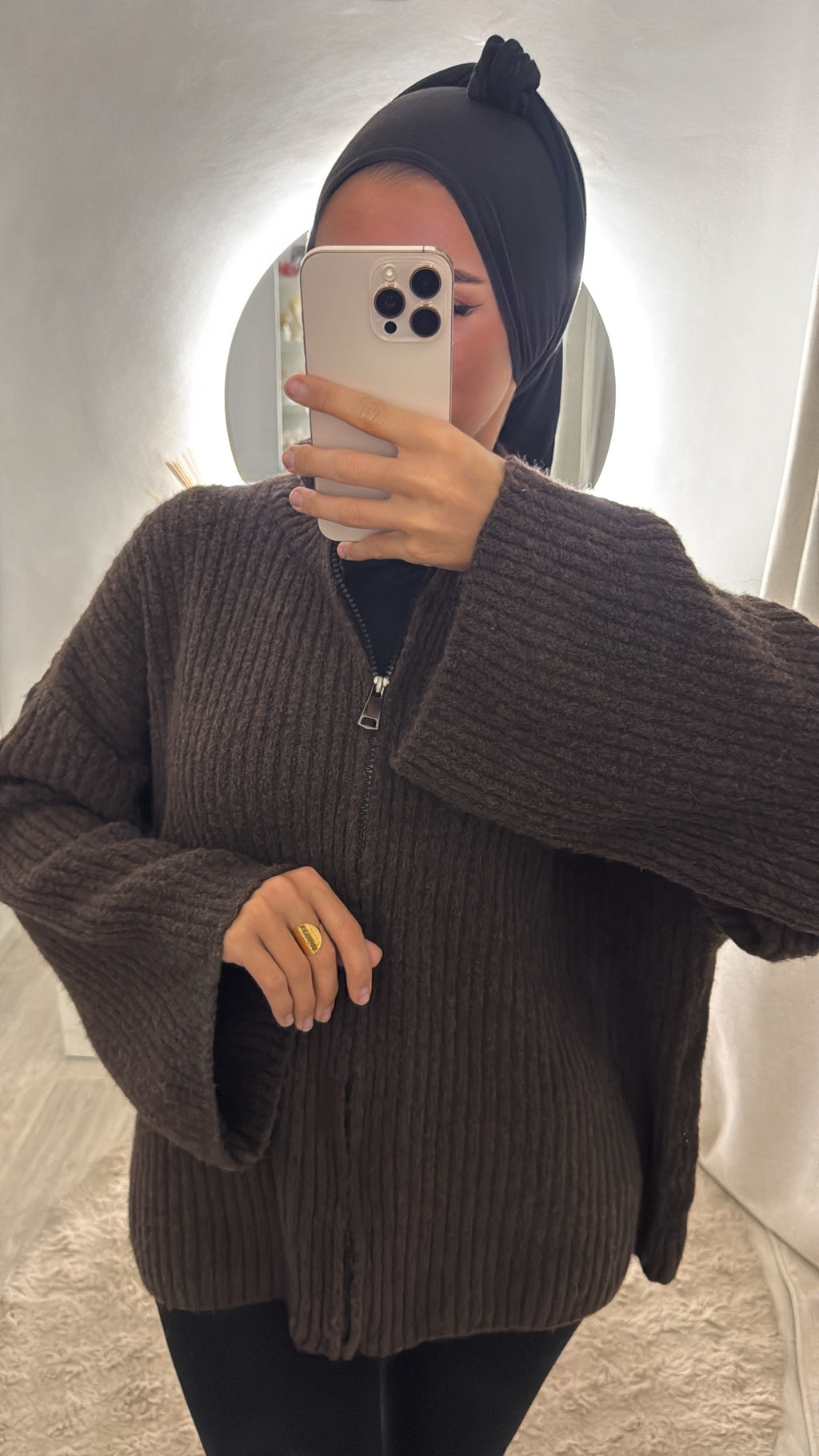 Gilet Lilia marron