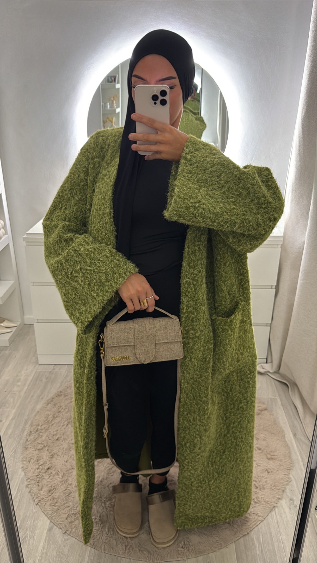 Veste Huda verte