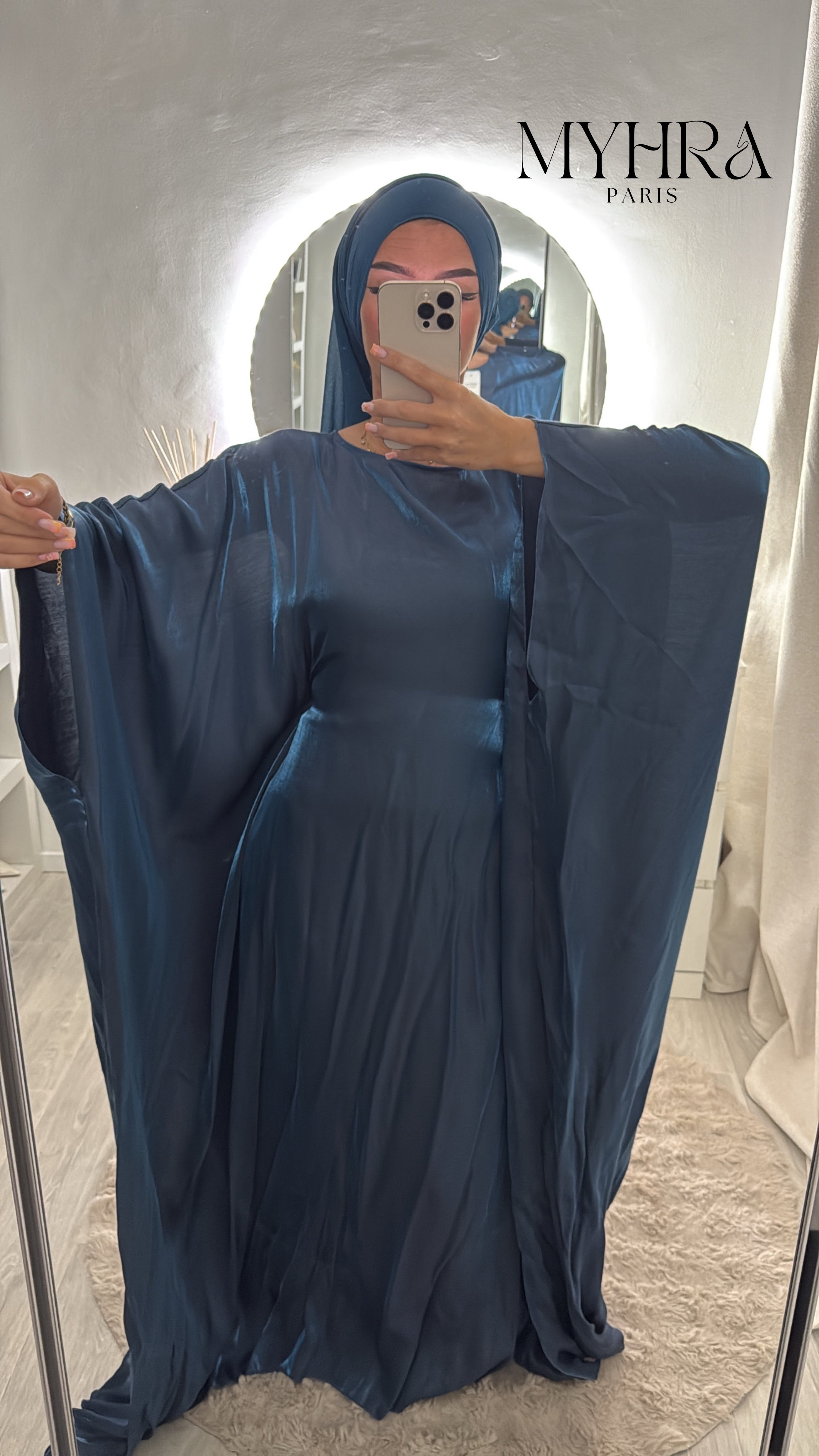 Robe Samae bleu foncé