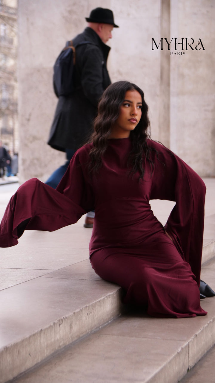 Robe neyssa bordeau