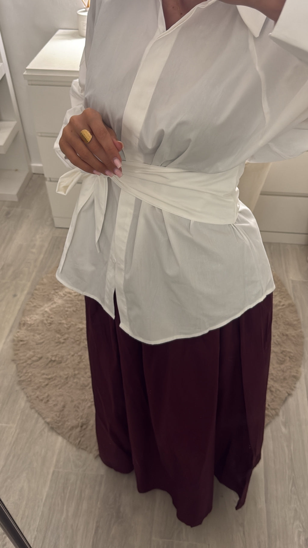 Jupe Najwa bordeau
