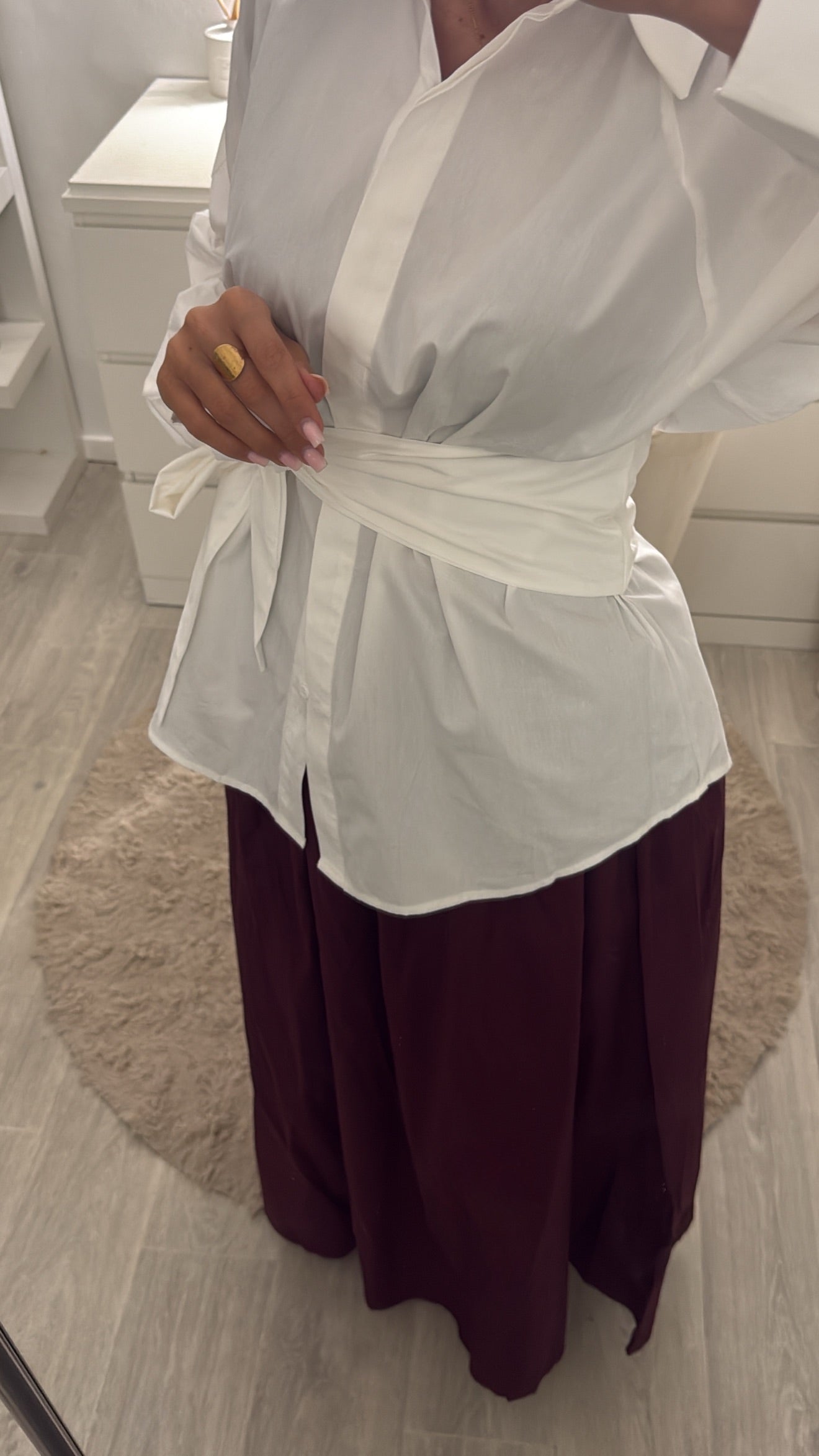 Jupe Najwa bordeau