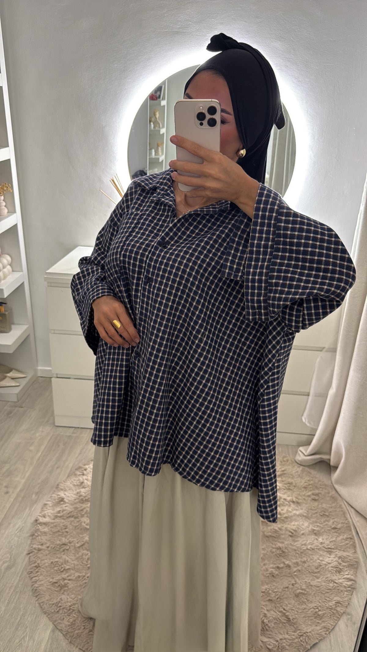 Chemise bleu nuit