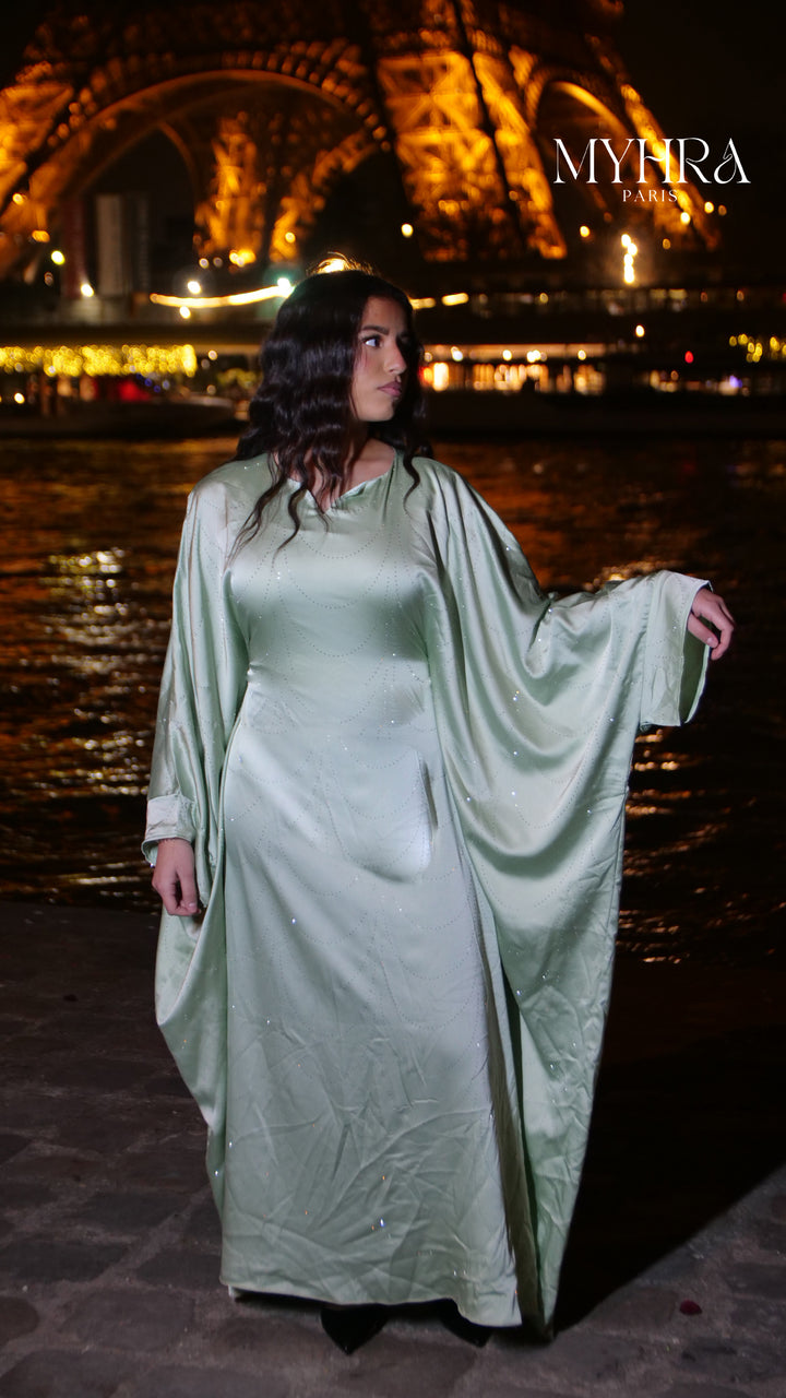 robe AMIRA vert d’eau