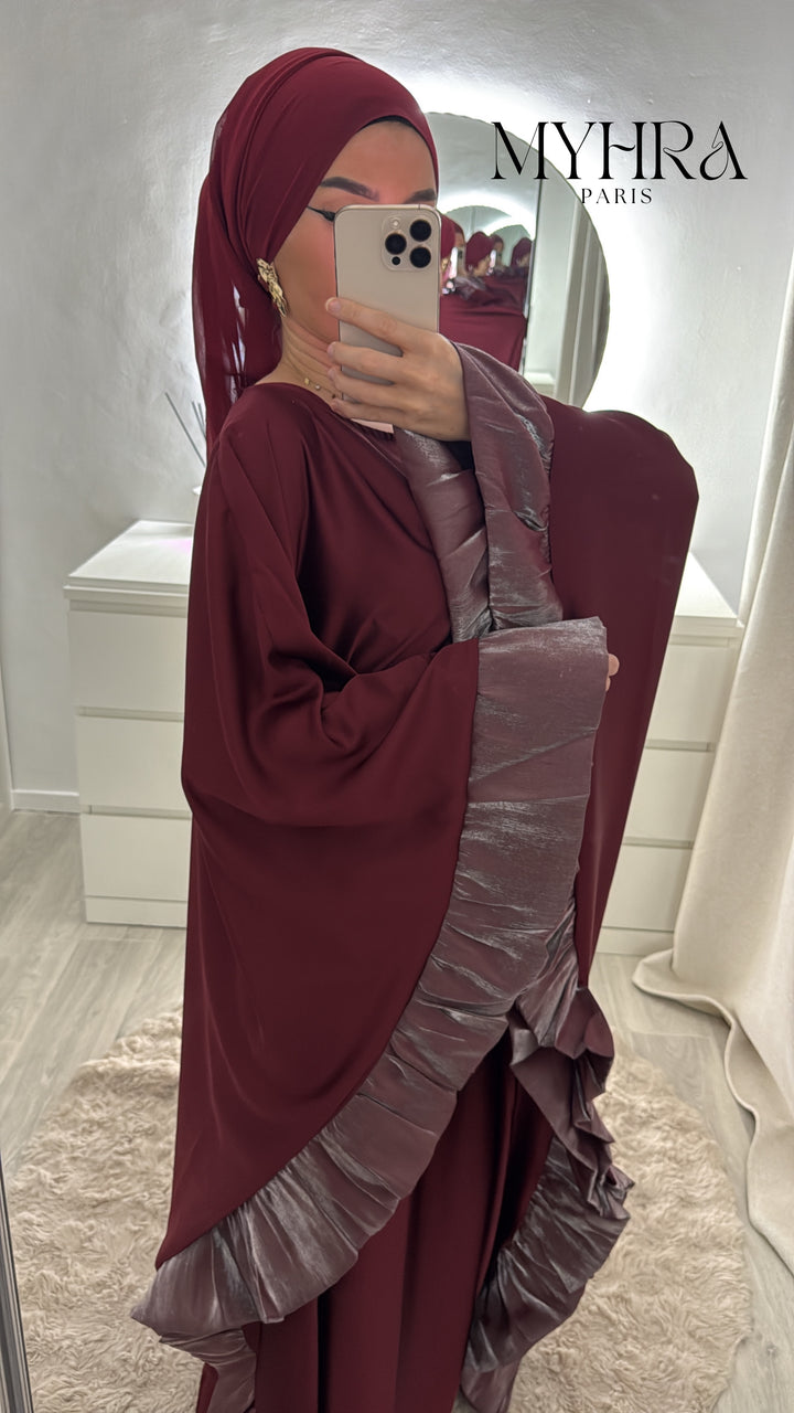Robe Esma bordeau