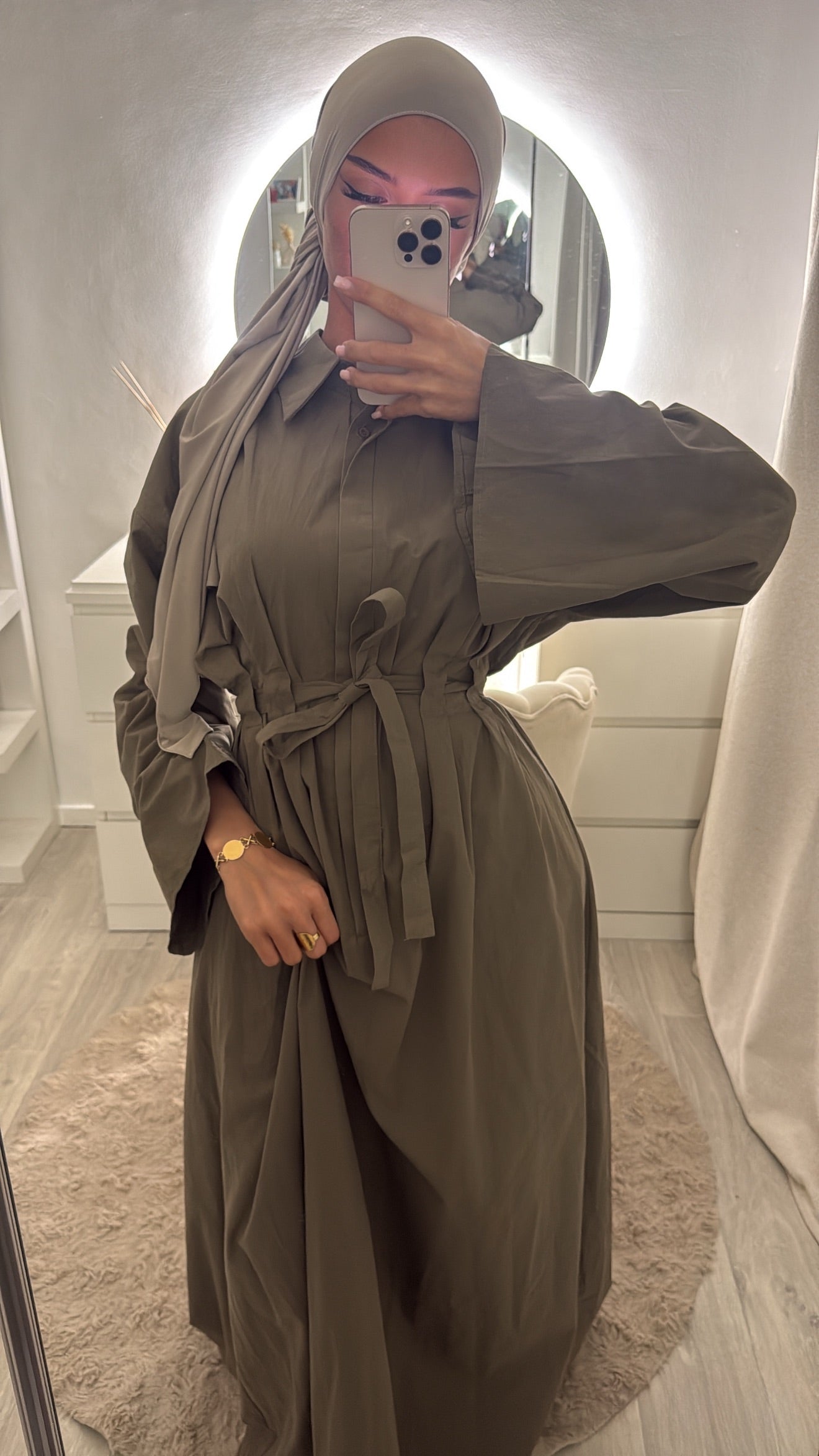 Robe Noor Kaki