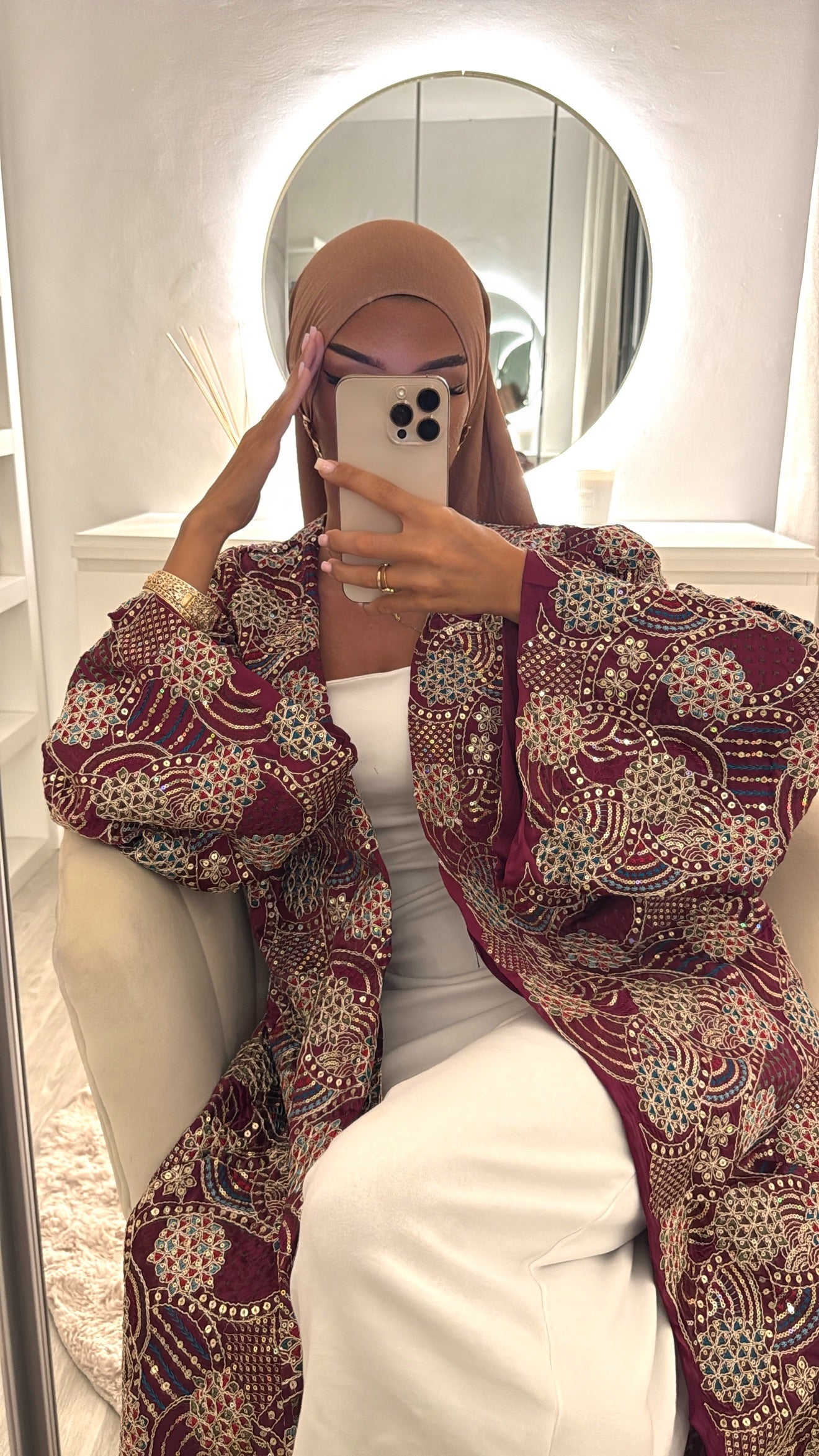 Kimono Nayla bordeau