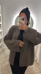 Gilet Lilia marron