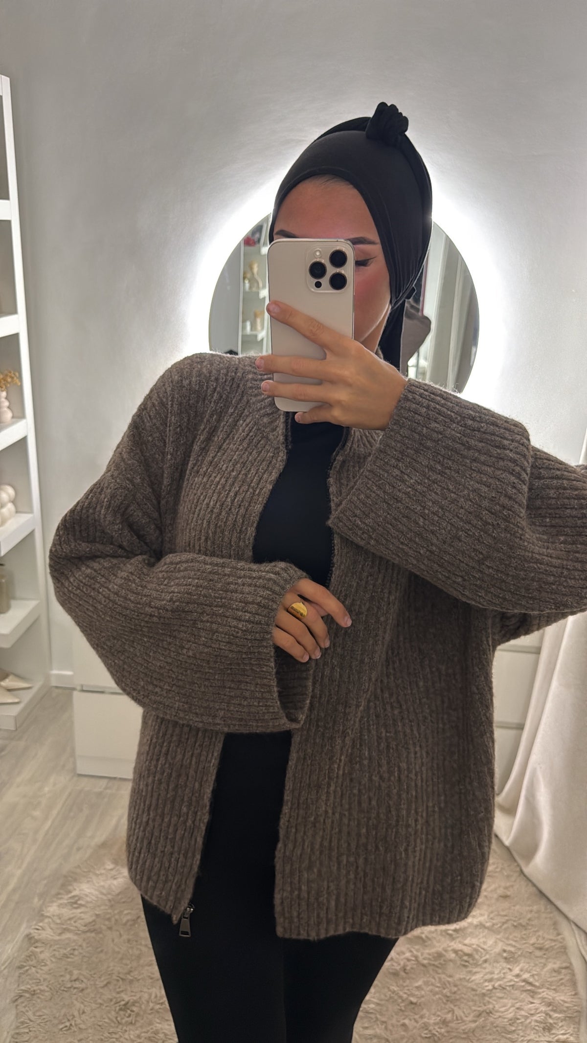 Gilet Lilia marron