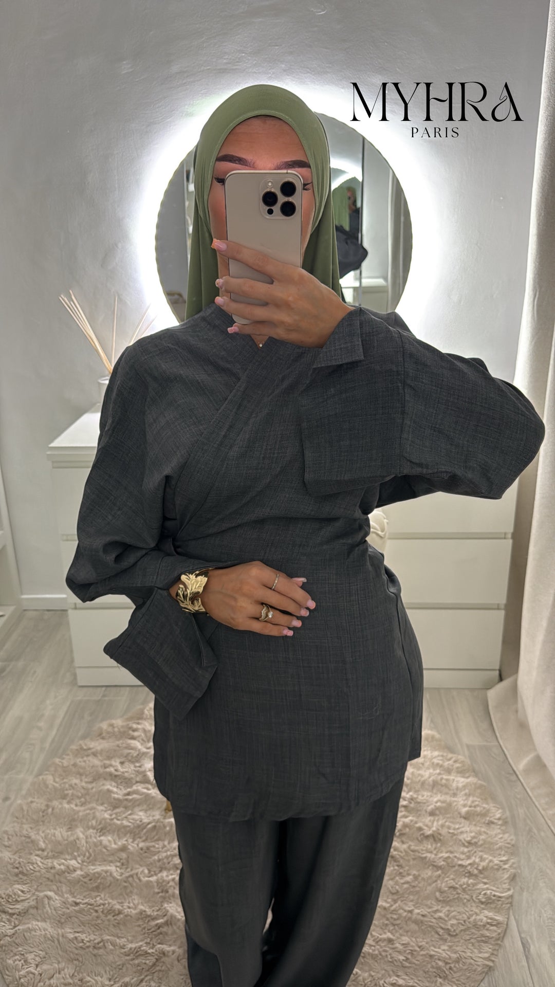 Ensemble Zahra gris