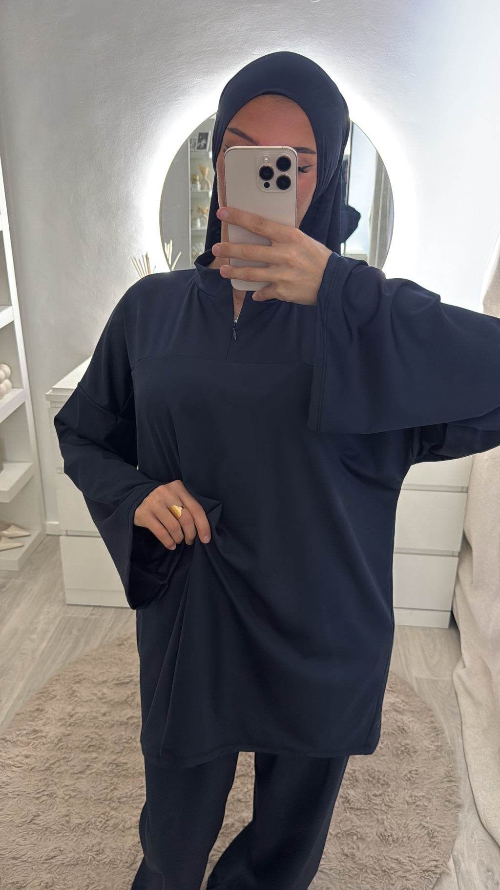 Burkini 3 pièces bleu