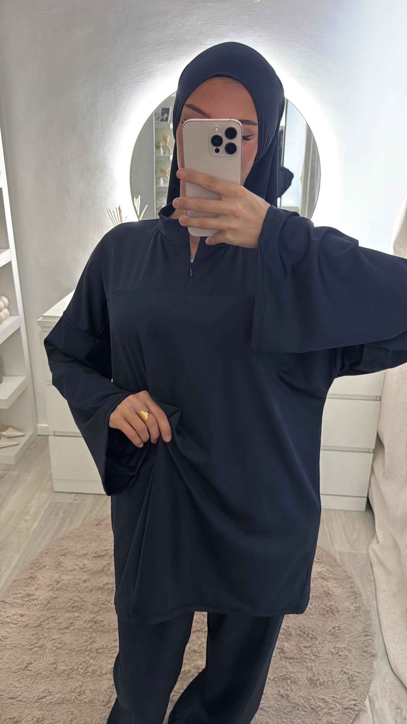 Burkini 3 pièces bleu
