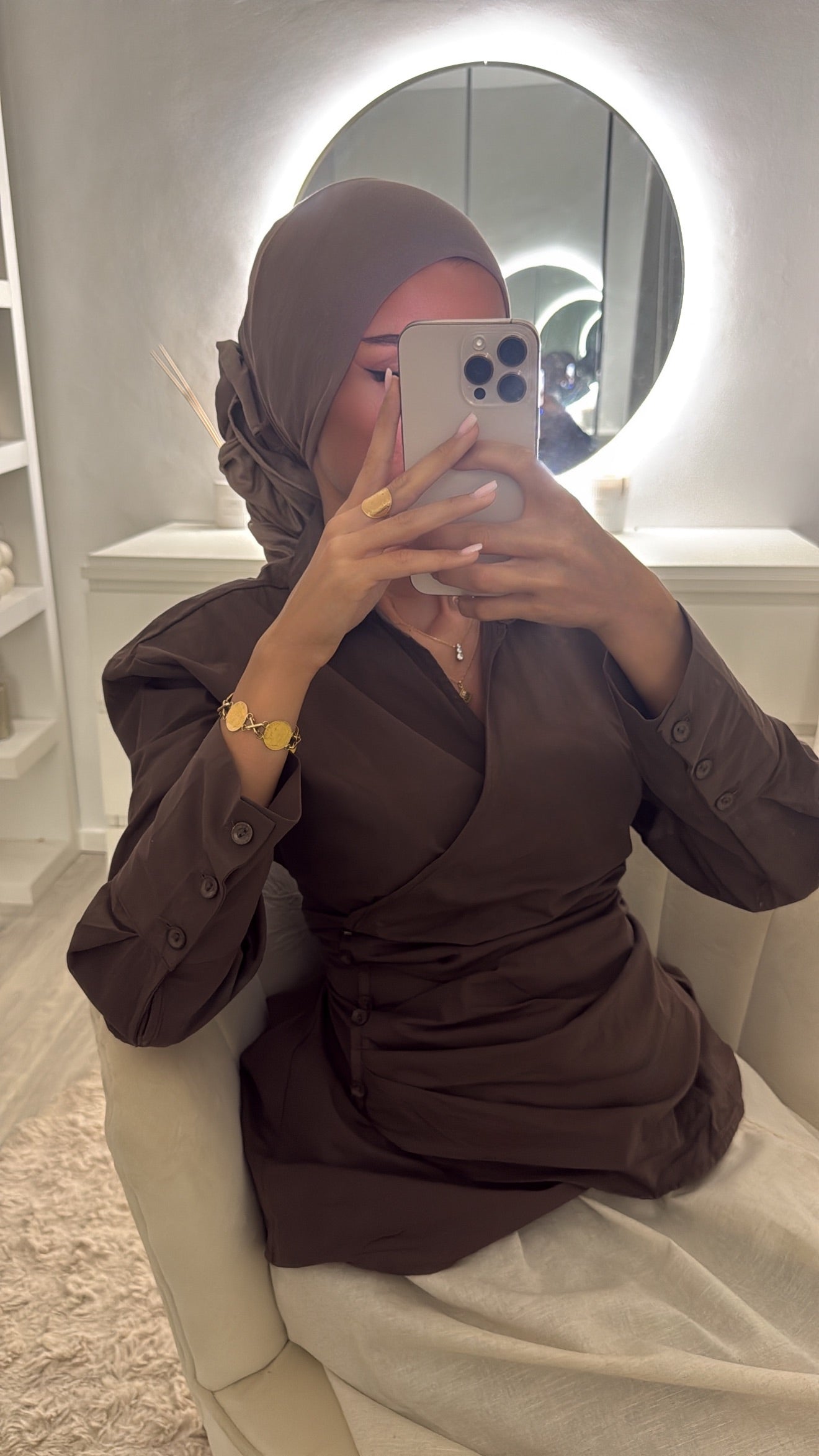 Chemise Ihsan Marron
