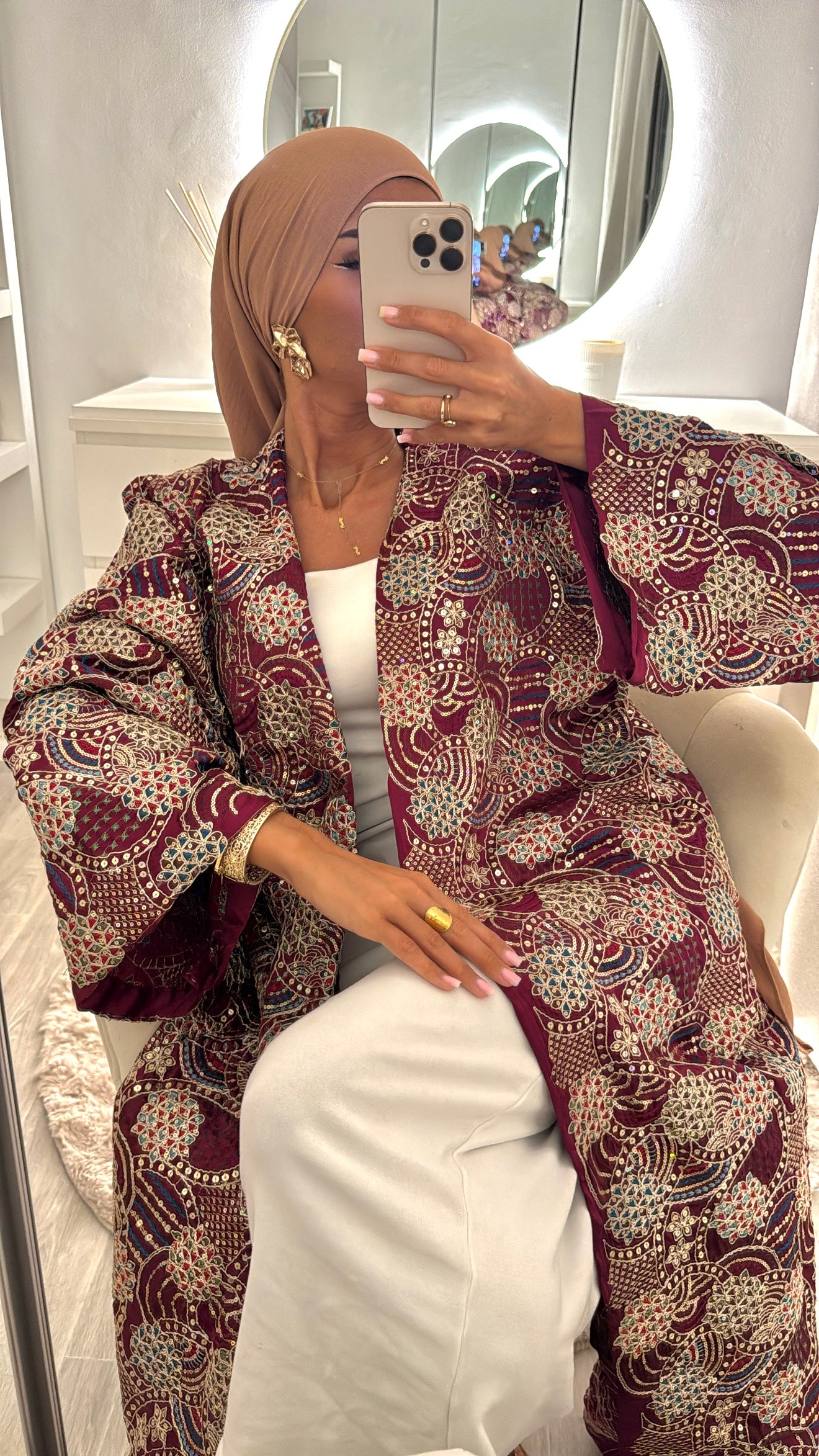 Kimono Nayla bordeau