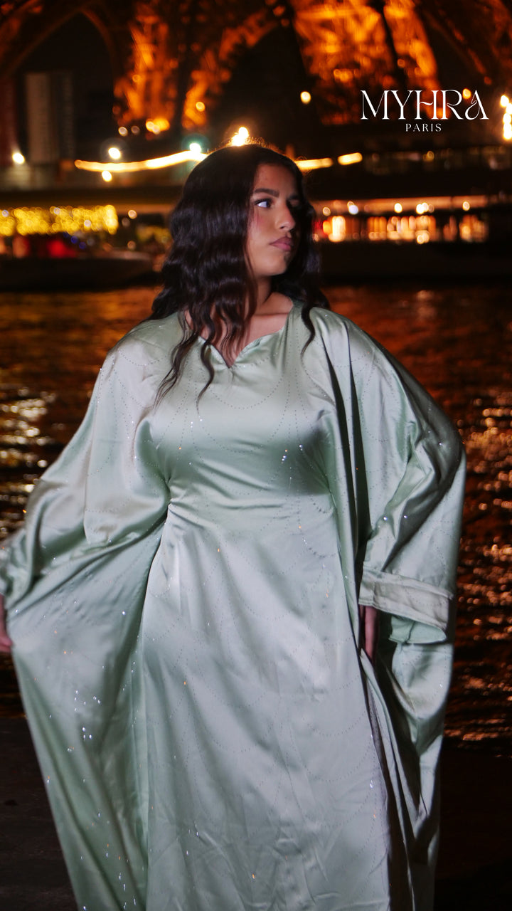 robe AMIRA vert d’eau