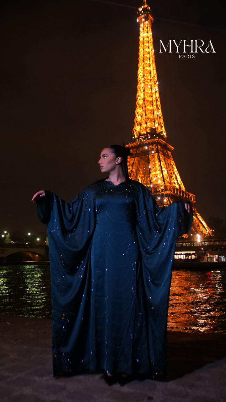 Robe AMIRA bleu canard