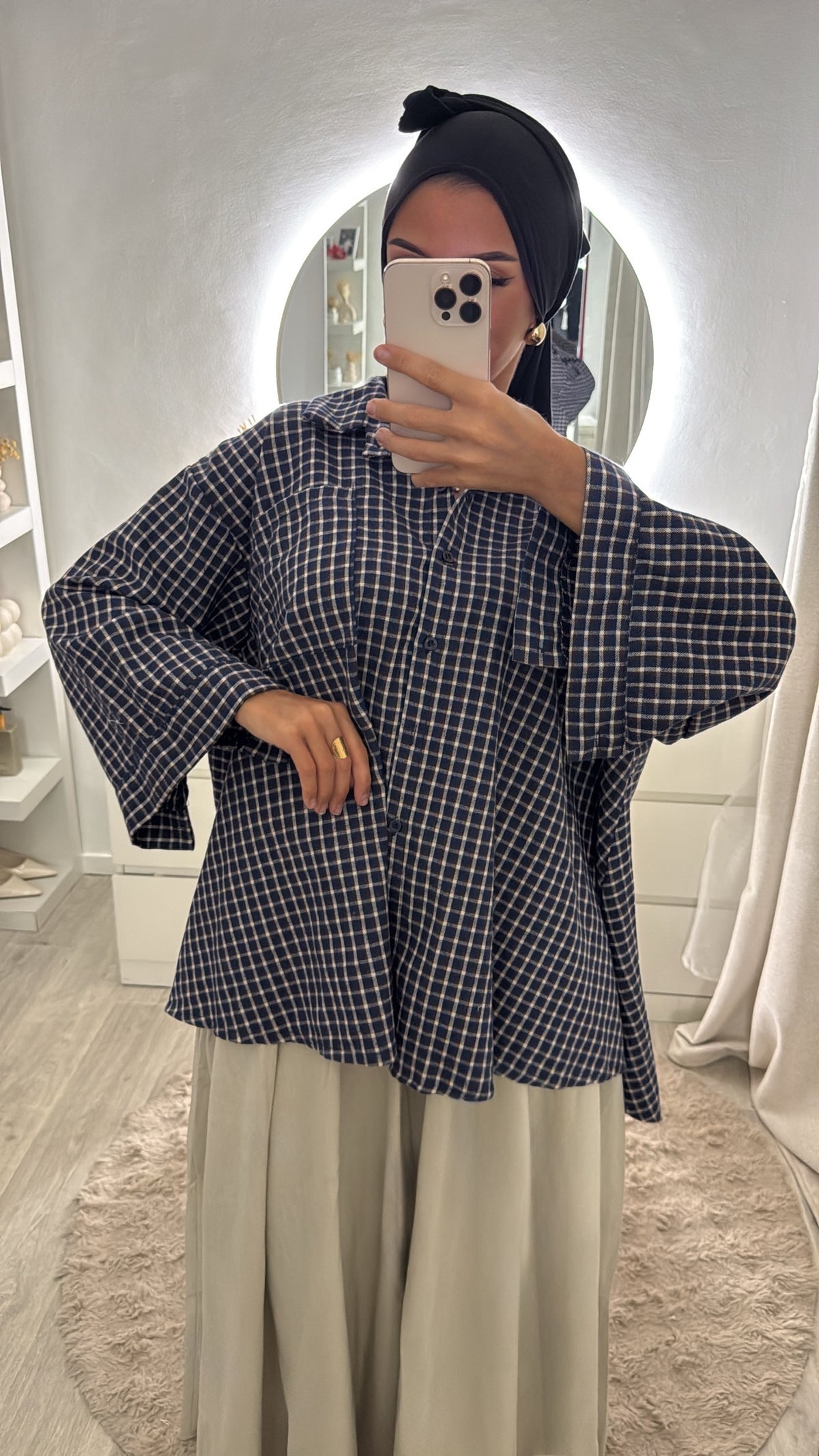 Chemise bleu nuit