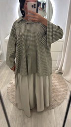 Jupe longue beige