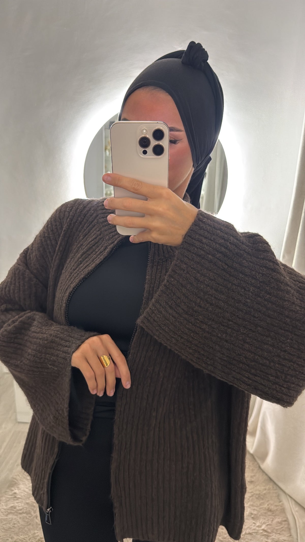 Gilet Lilia marron
