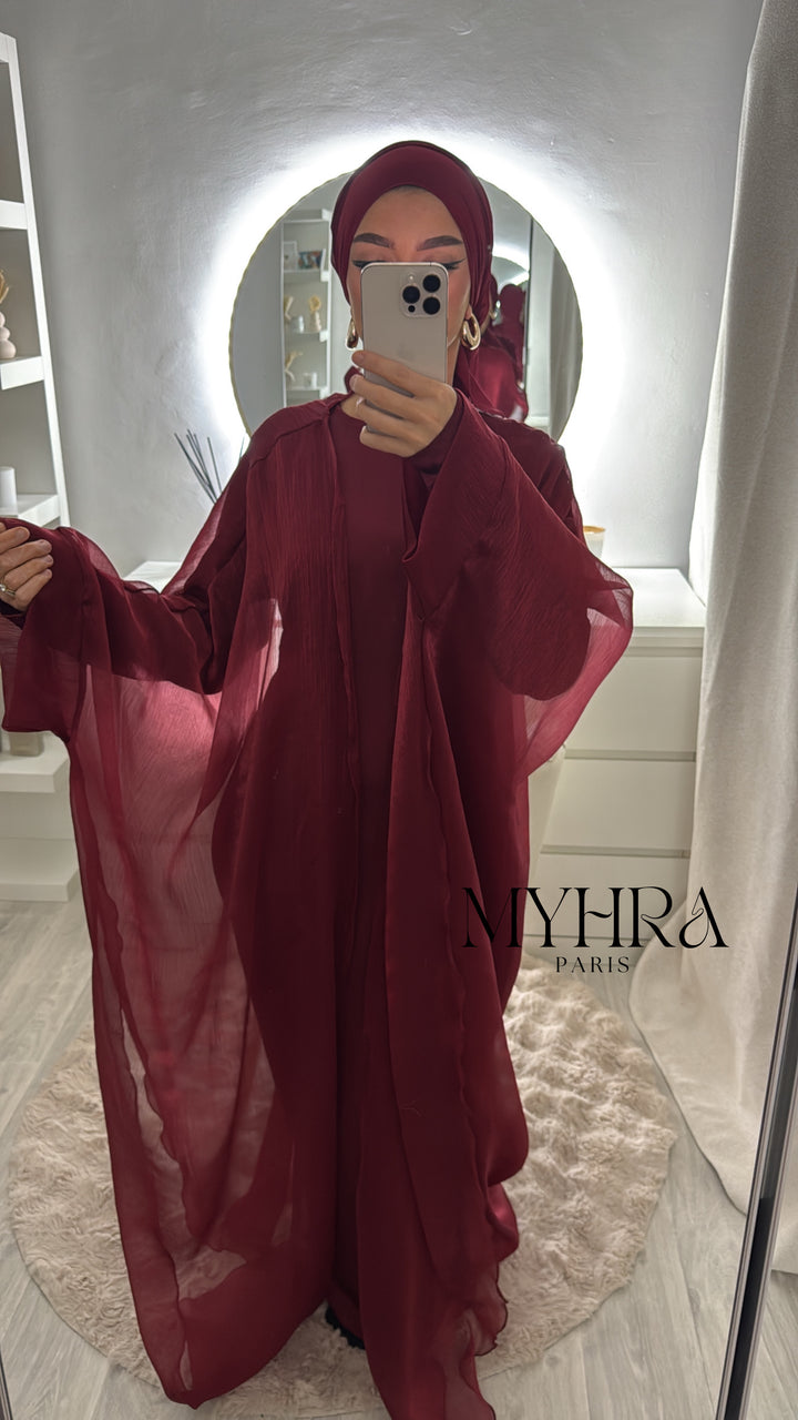 robe nora bordeau