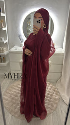 robe nora bordeau