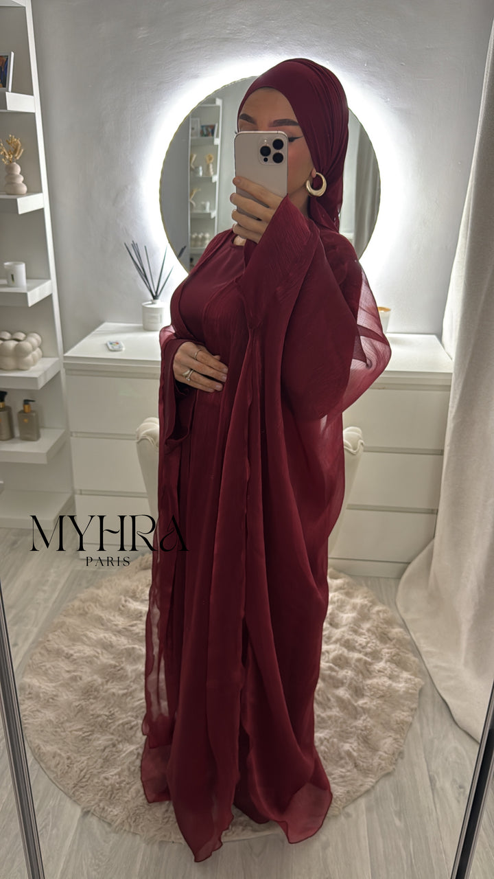 robe nora bordeau