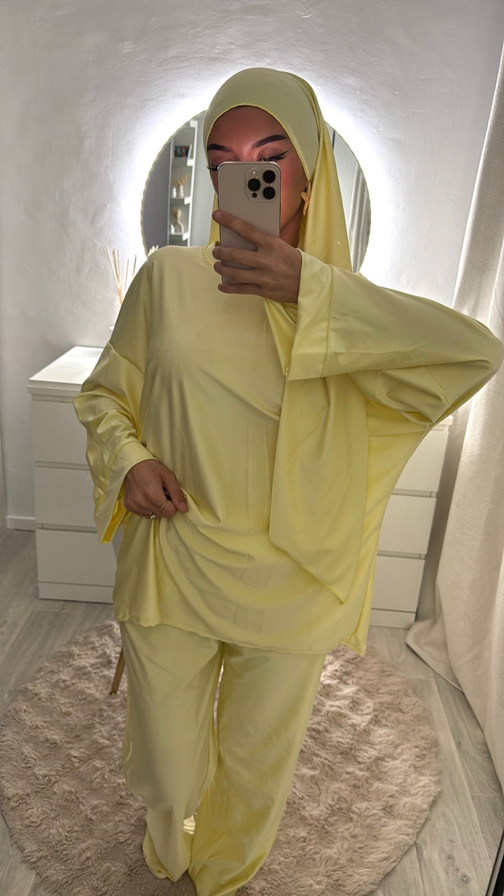 Burkini 3 pièces jaune
