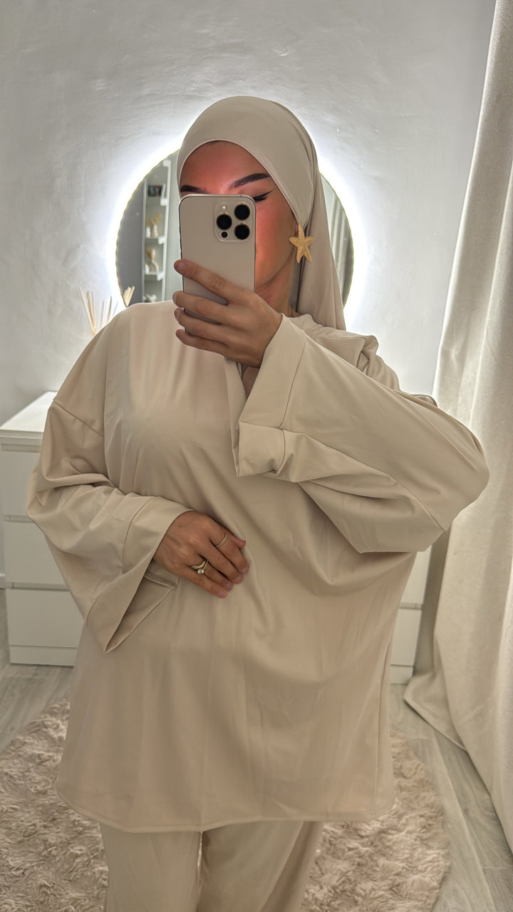 Burkini 3 pièces beige