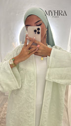 Kimono Jasminah vert d’eau